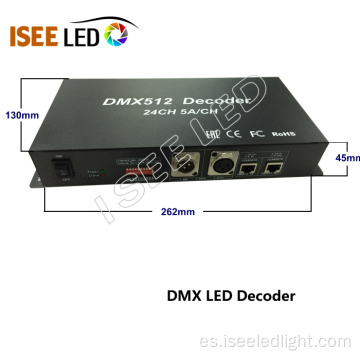 Decodificador DMX de 24 canales